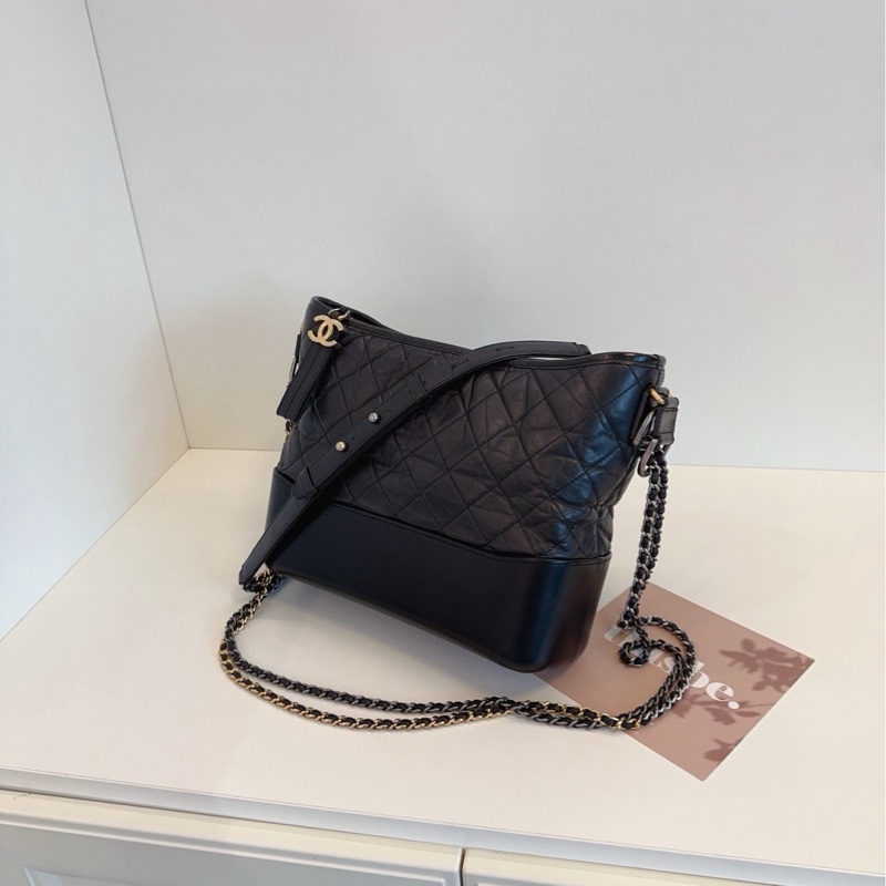 【98新🆕】Chanel Gabrielle 黑色 流浪包 中號 單肩斜挎包-3