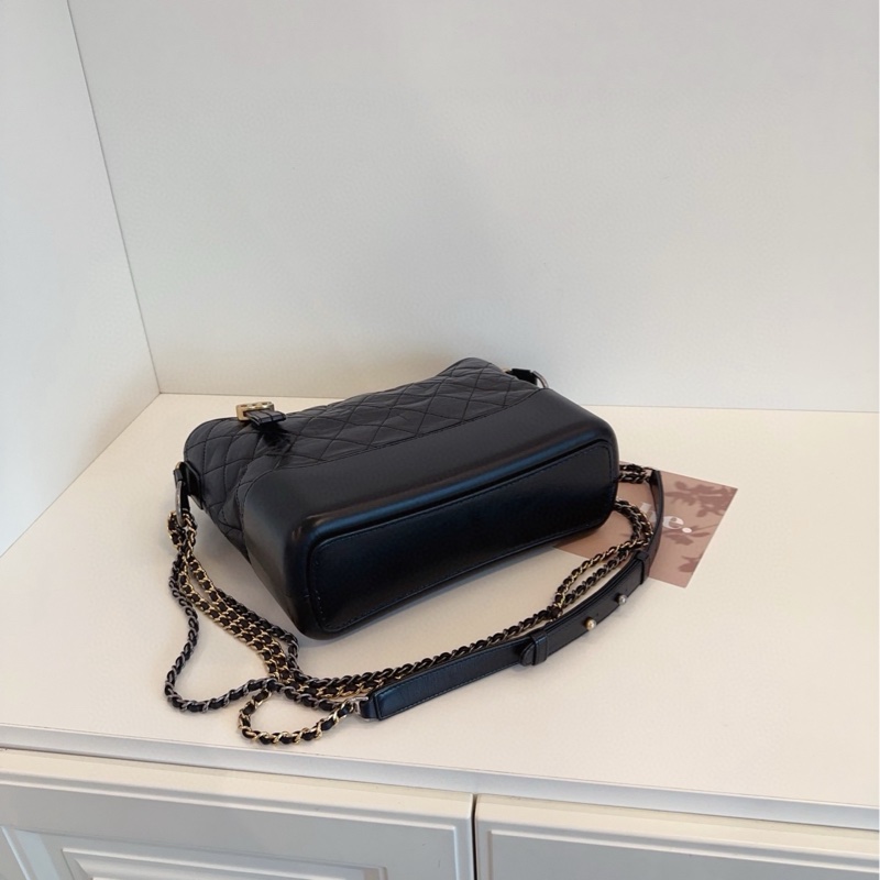 【98新🆕】Chanel Gabrielle 黑色 流浪包 中號 單肩斜挎包-5
