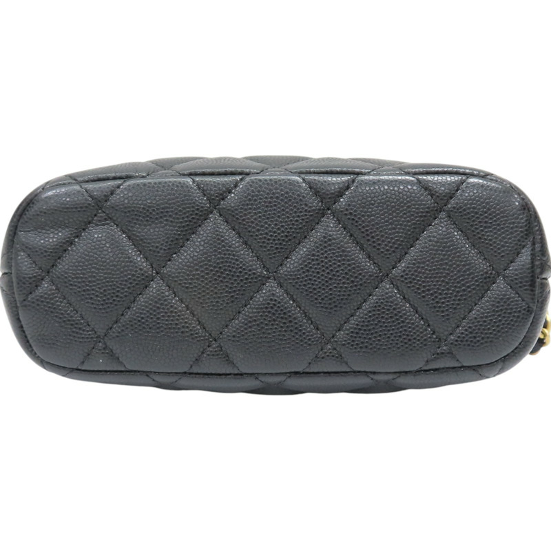 黑色牛皮 菱格紋 荔枝紋 25P HOBO 鍊帶 兩用包 AP4386【CHANEL 香奈兒】 AP4386-3