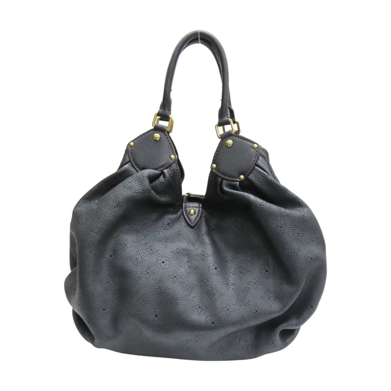 黑色 原花 Mahina 牛皮 XL 手提包【LOUIS VUITTON LV 路易威登】 M95547-1
