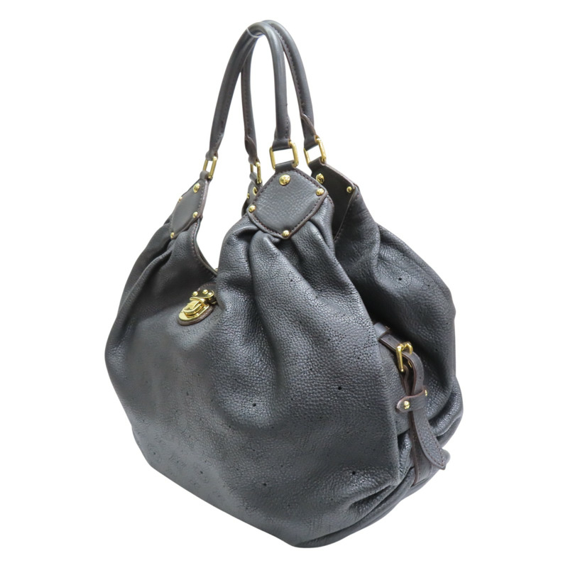 黑色 原花 Mahina 牛皮 XL 手提包【LOUIS VUITTON LV 路易威登】 M95547-2