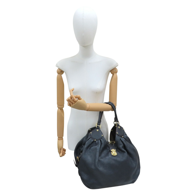 黑色 原花 Mahina 牛皮 XL 手提包【LOUIS VUITTON LV 路易威登】 M95547-3