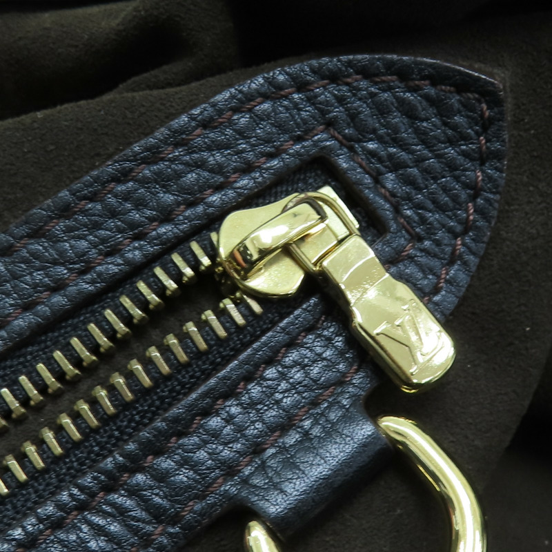 黑色 原花 Mahina 牛皮 XL 手提包【LOUIS VUITTON LV 路易威登】 M95547-15