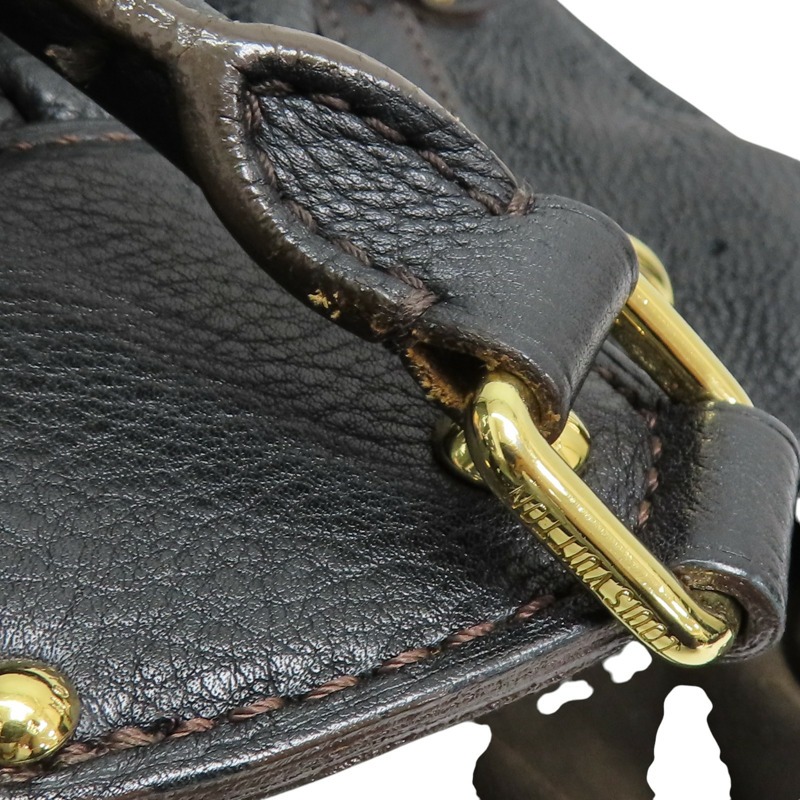 黑色 原花 Mahina 牛皮 XL 手提包【LOUIS VUITTON LV 路易威登】 M95547-16