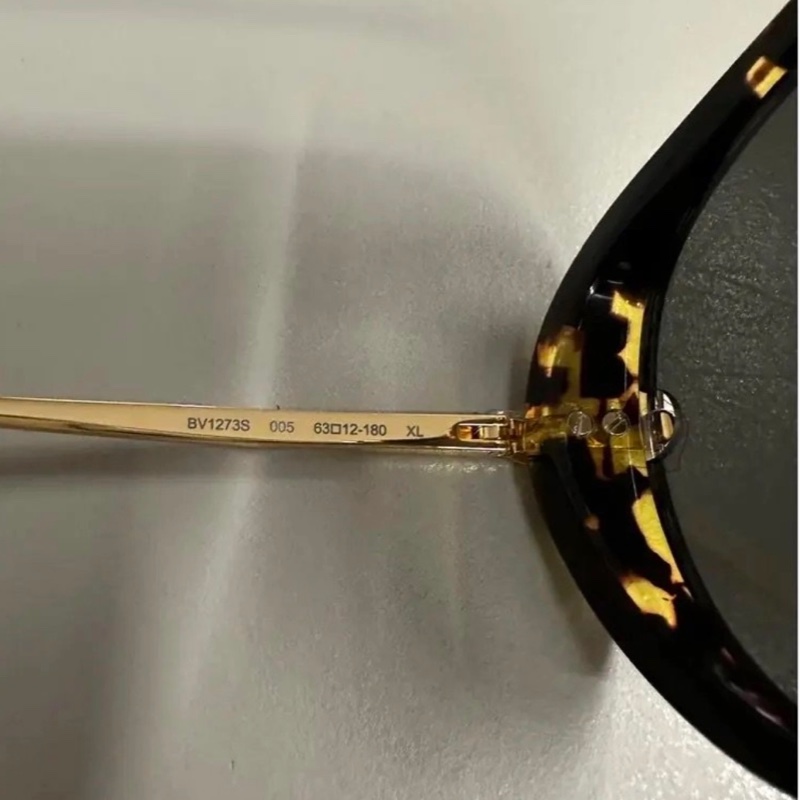 全新Bottega Veneta BV1273S 水滴耳環 金色飛行眼鏡aviator oversized墨鏡-7