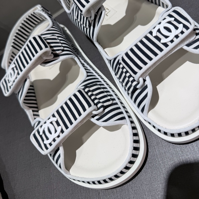 Chanel 黑白條紋雙C鞋⭐️全新New 🐈-13