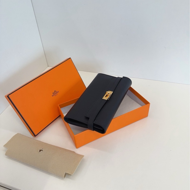 【99新閒置帶膜🆕】Hermes kelly黑金錢包/手包-4