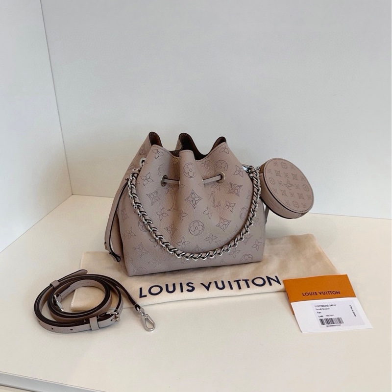 【99新🆕】LV Bella大象灰 全皮鏤空老花月光女神水桶包 單肩包-0