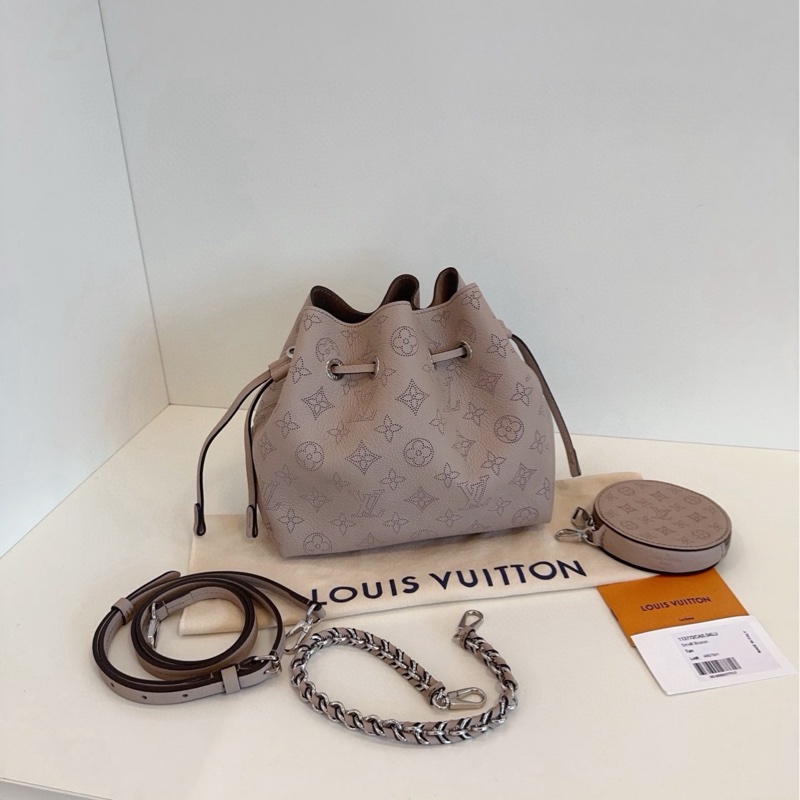 【99新🆕】LV Bella大象灰 全皮鏤空老花月光女神水桶包 單肩包-1