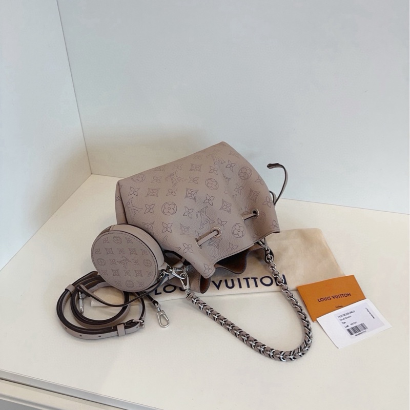 【99新🆕】LV Bella大象灰 全皮鏤空老花月光女神水桶包 單肩包-3