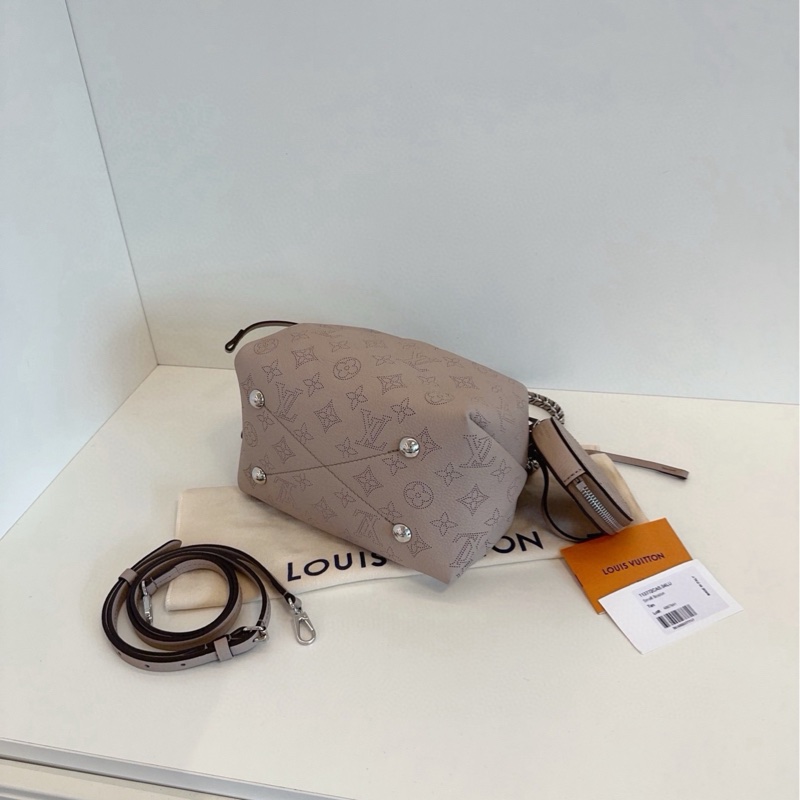 【99新🆕】LV Bella大象灰 全皮鏤空老花月光女神水桶包 單肩包-5