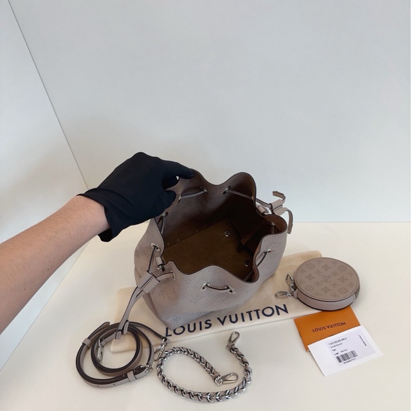 【99新🆕】LV Bella大象灰 全皮鏤空老花月光女神水桶包 單肩包-6