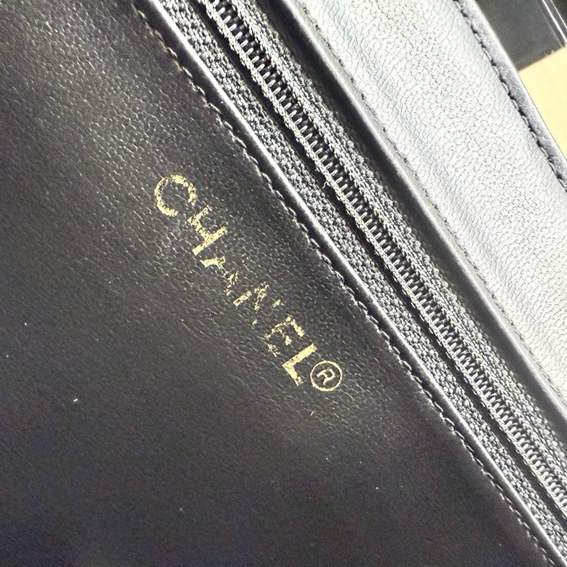 Chanel黑牛皮Vanitycase化妝箱A01620-11