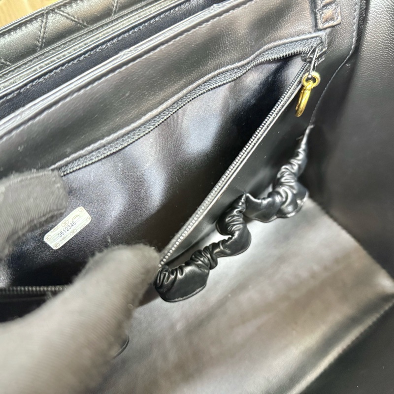 Chanel黑牛皮Vanitycase化妝箱A01620-13