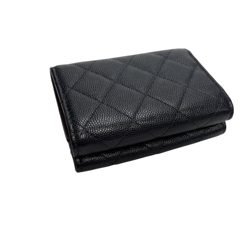 CHANEL CC 荔枝皮 多摺 迷你銀包-14