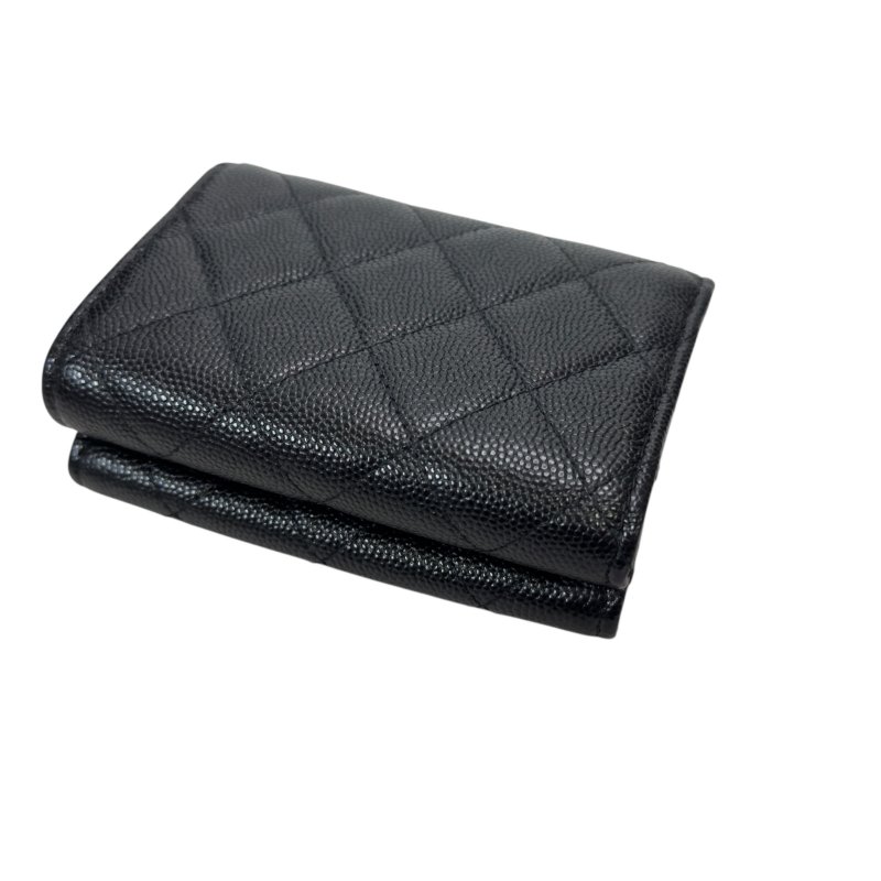 CHANEL CC 荔枝皮 多摺 迷你銀包-15