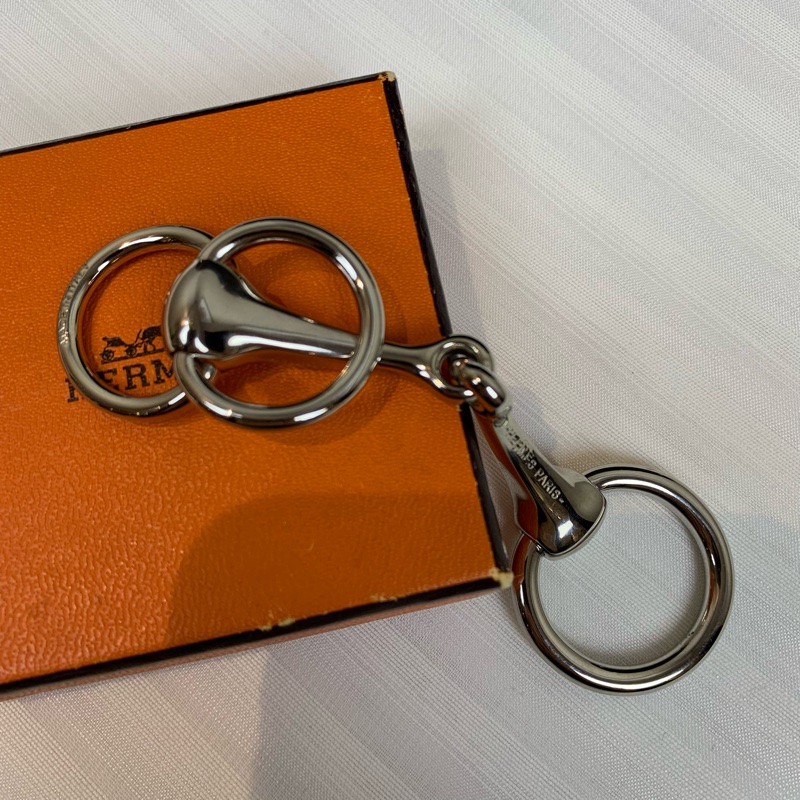 愛馬仕/Hermes Mors Scarf 90 Ring 銀色絲巾扣-1