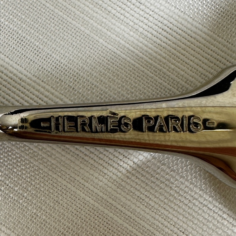 愛馬仕/Hermes Mors Scarf 90 Ring 銀色絲巾扣-3
