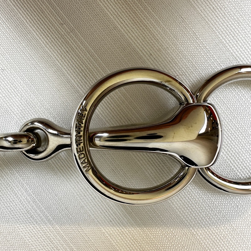 愛馬仕/Hermes Mors Scarf 90 Ring 銀色絲巾扣-4