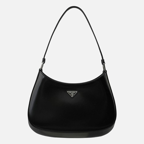 PRADA 6S Cleo 磨砂皮單肩包 黑色 1BC499 ZO6 F0002