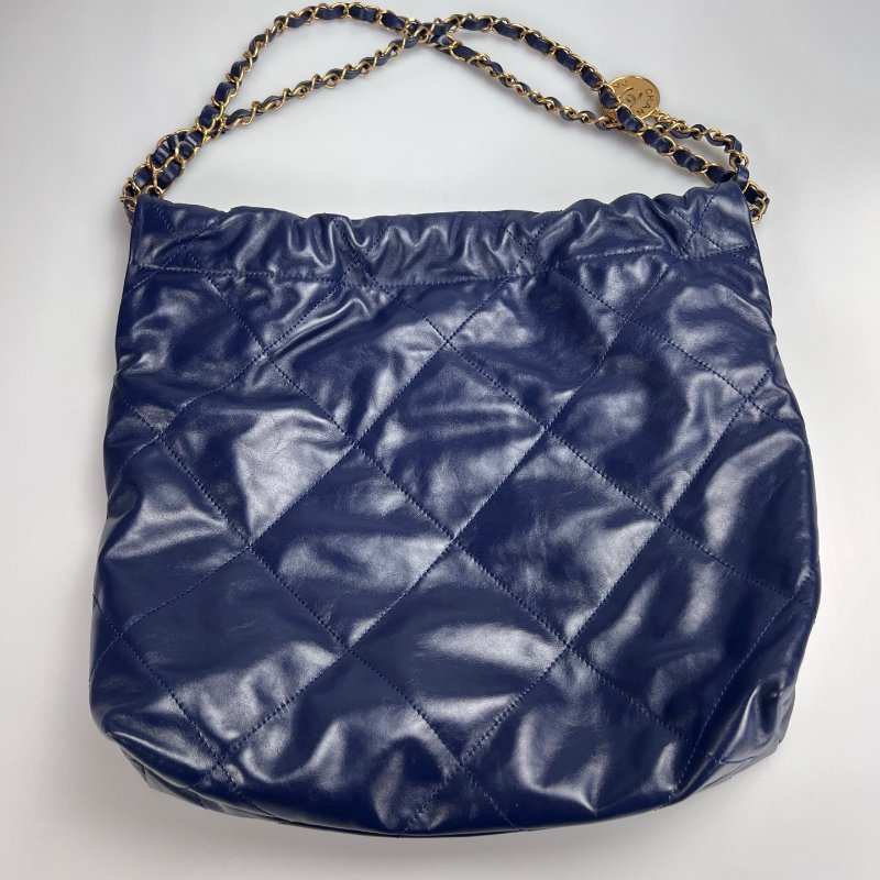 CHANEL 22包小號深藍   AS3980/晶片款-1