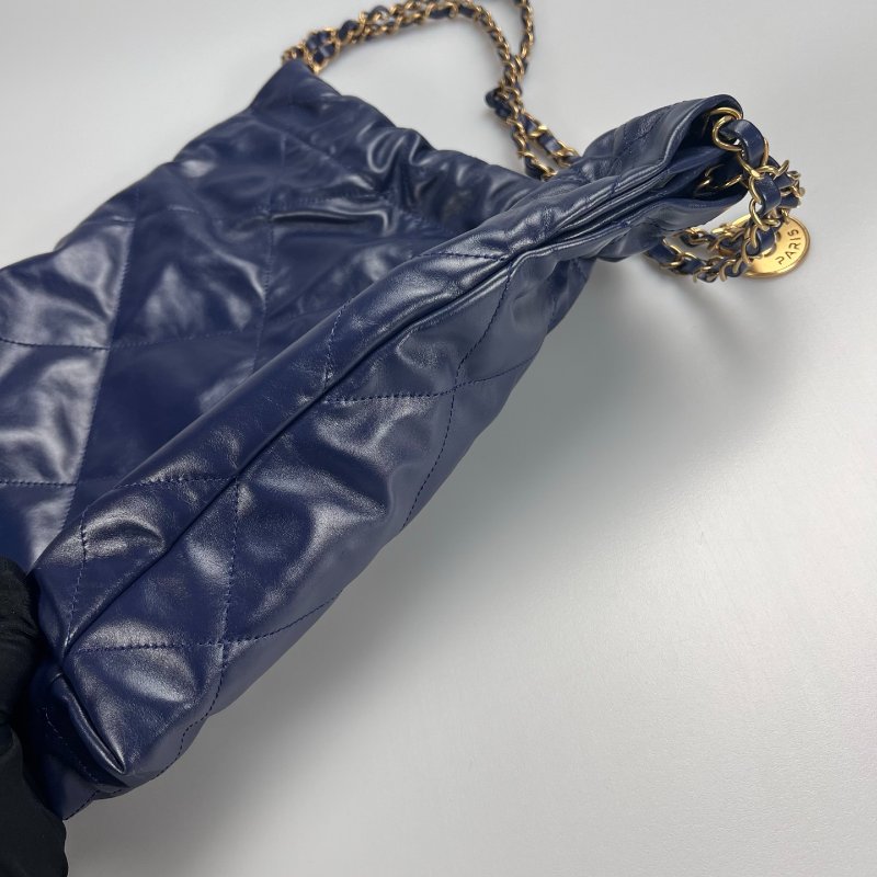 CHANEL 22包小號深藍   AS3980/晶片款-3