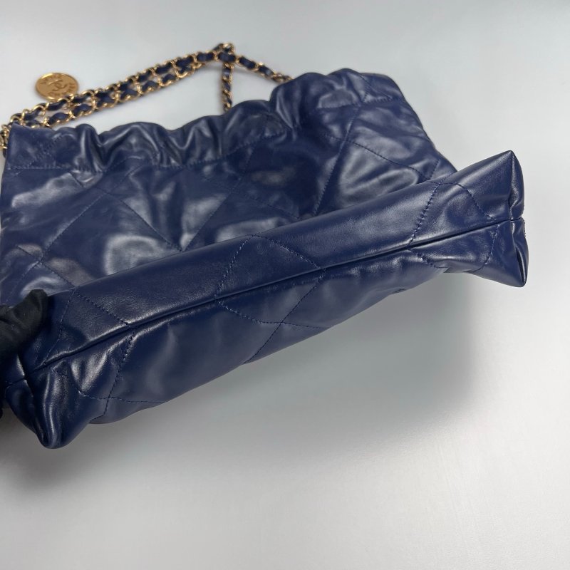 CHANEL 22包小號深藍   AS3980/晶片款-5