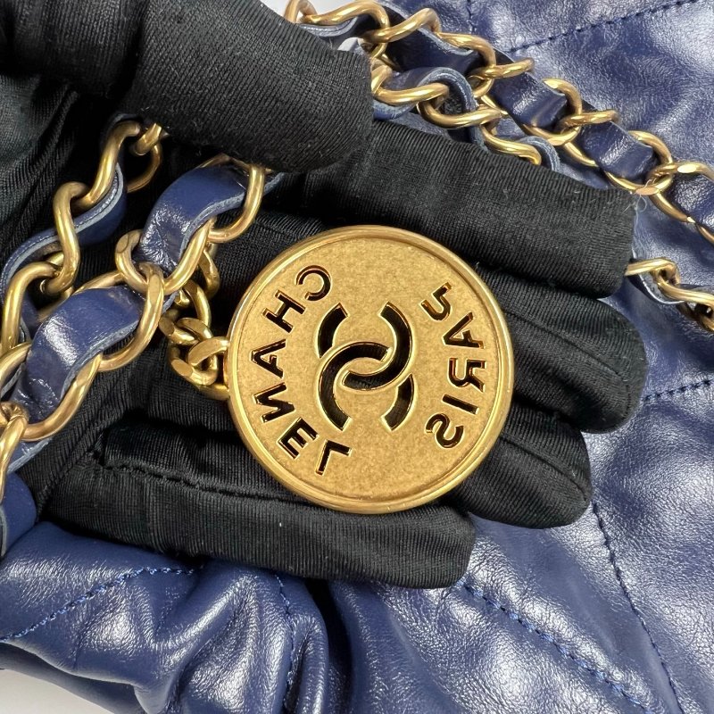 CHANEL 22包小號深藍   AS3980/晶片款-8