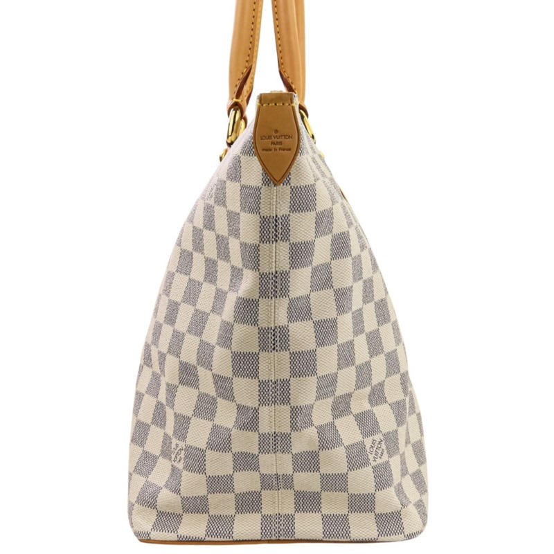 路易威登 Damier Azur Saleya MM 手提包 N51185 白色 女士-1
