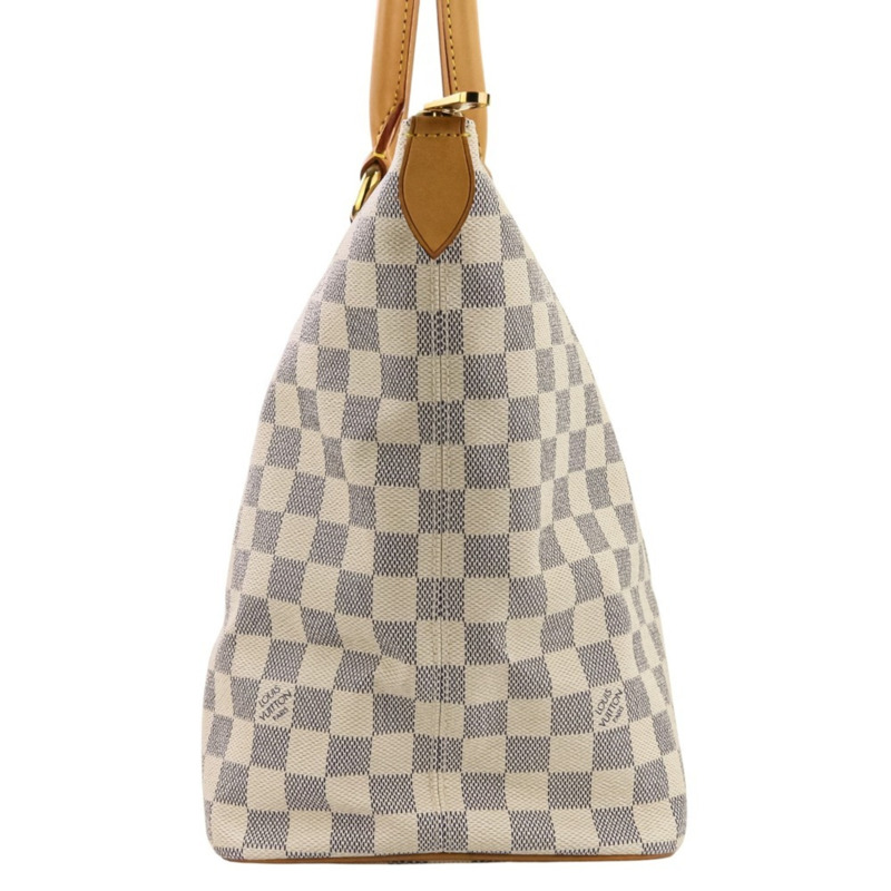 路易威登 Damier Azur Saleya MM 手提包 N51185 白色 女士-3