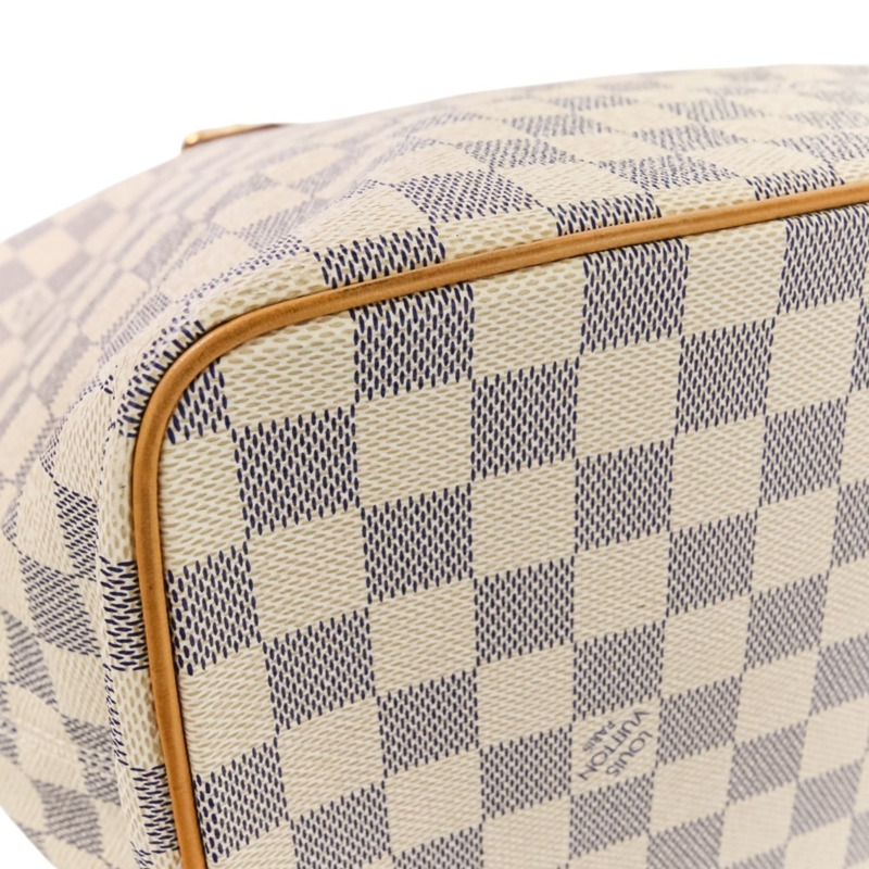 路易威登 Damier Azur Saleya MM 手提包 N51185 白色 女士-9