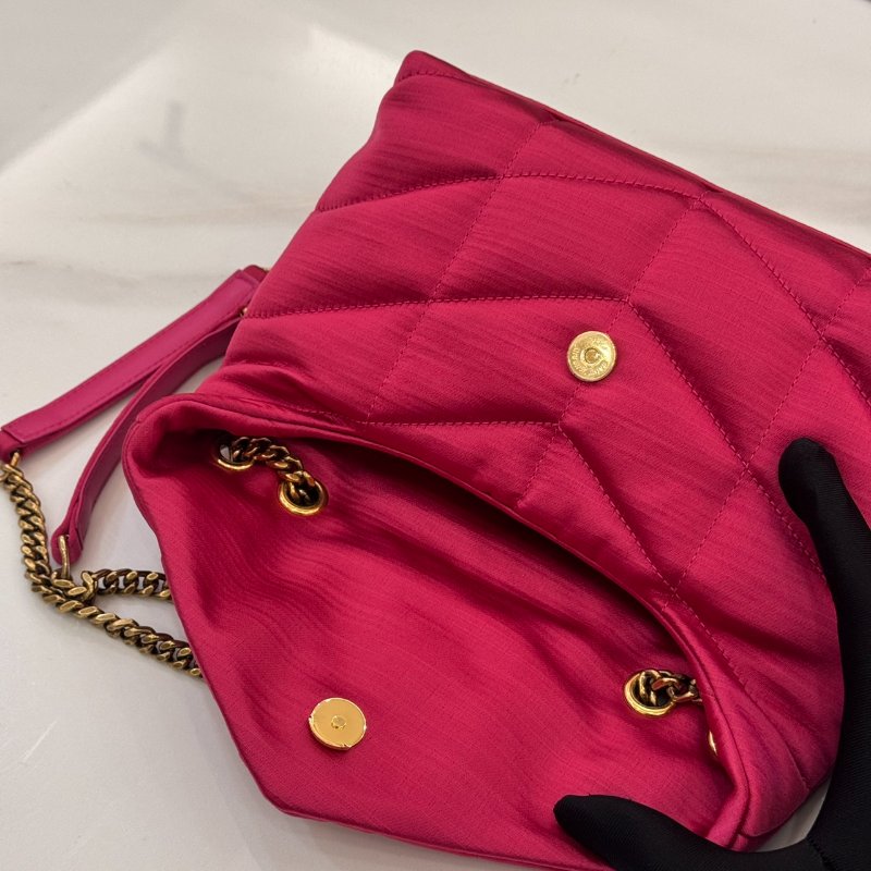 *SHIHNA名牌精品* YSL Saint Laurent Puffer 絎縫緞面鏈條包-4