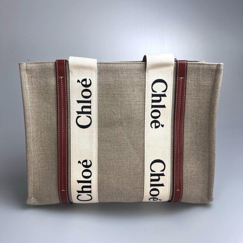 全新品 CHLOE 焦糖WOODY托特包 中號-0