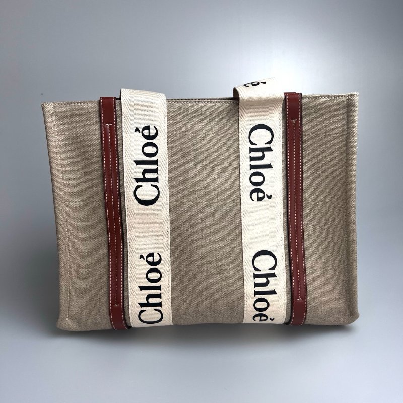 全新品 CHLOE 焦糖WOODY托特包 中號-1