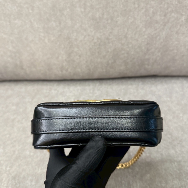 香奈兒23p復古黑金小挎包-7