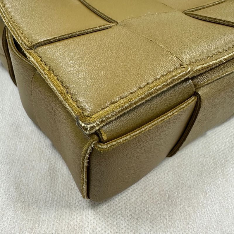 BV Cassette 卡其棕焦糖色編織卡帶包-7