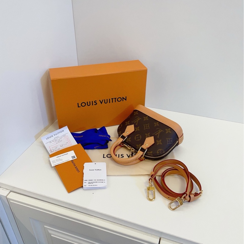 【99新大全套25年票🆕】LV alma nano 老花迷你小貝殼 手提包 單肩斜挎包-4