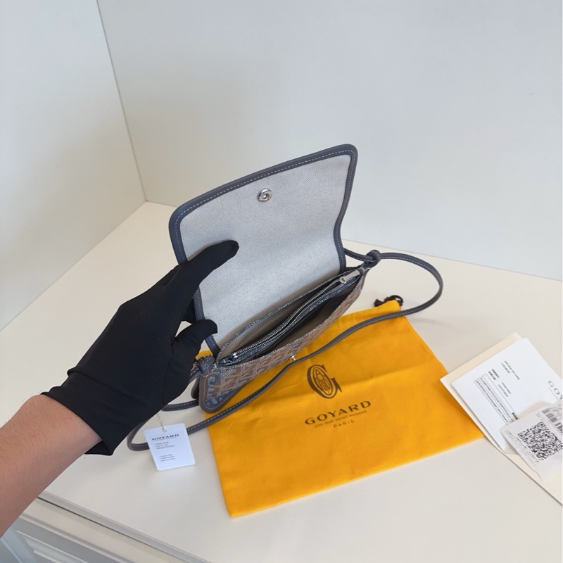 【全新🆕】Goyard plumet woc 灰色 大熱🔥信封包 斜挎包-8