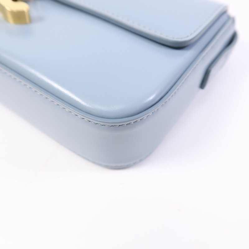 CELINE 牛皮皮革Claude金扣肩背袋-10
