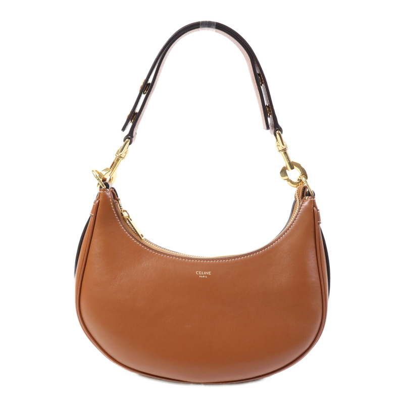 CELINE 牛皮皮革Ava金扣肩背袋-0
