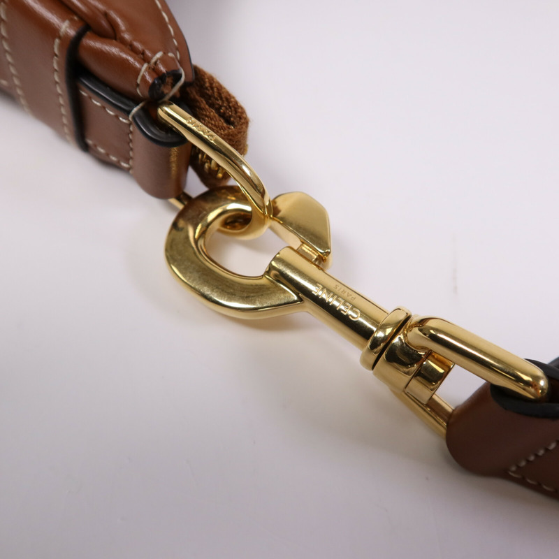 CELINE 牛皮皮革Ava金扣肩背袋-6