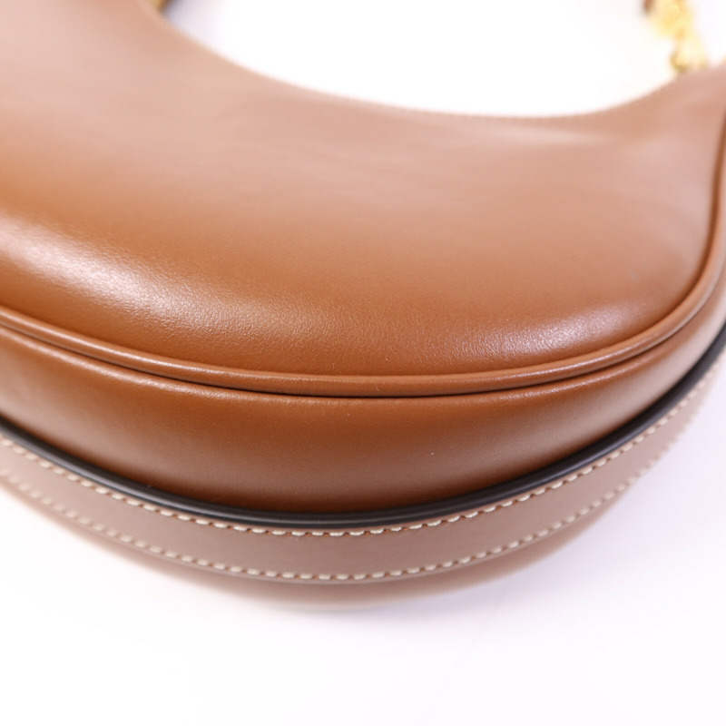 CELINE 牛皮皮革Ava金扣肩背袋-12