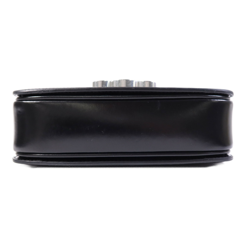 CELINE 牛皮皮革Teen Troimphe銀扣肩背袋-3