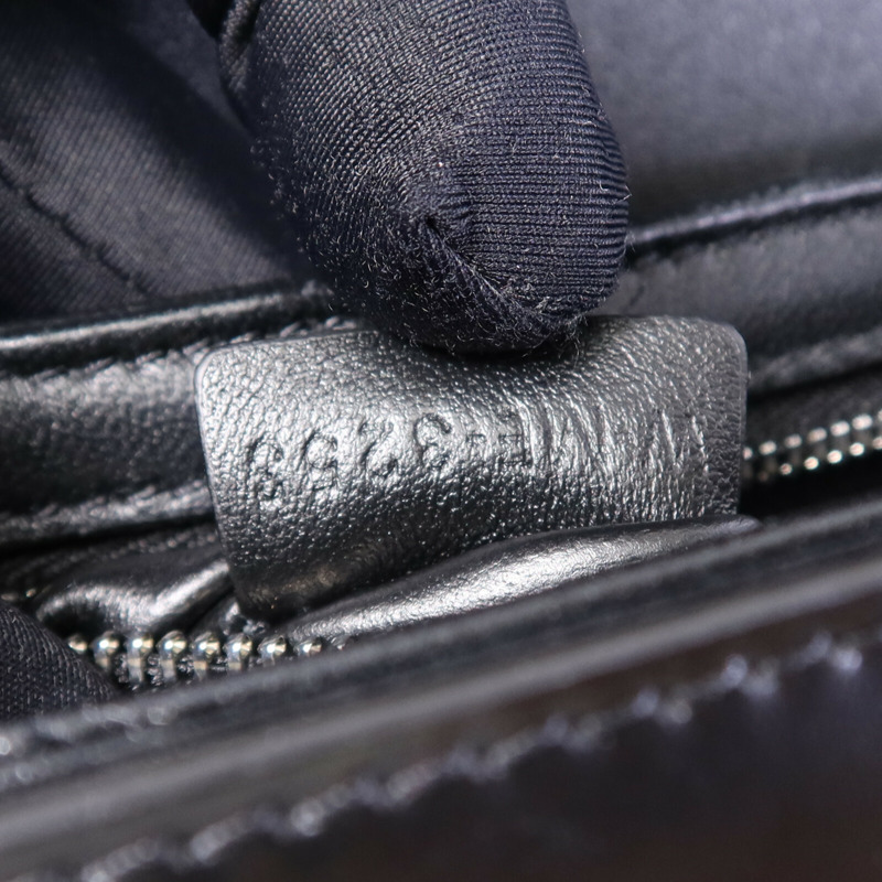 CELINE 牛皮皮革Teen Troimphe銀扣肩背袋-7