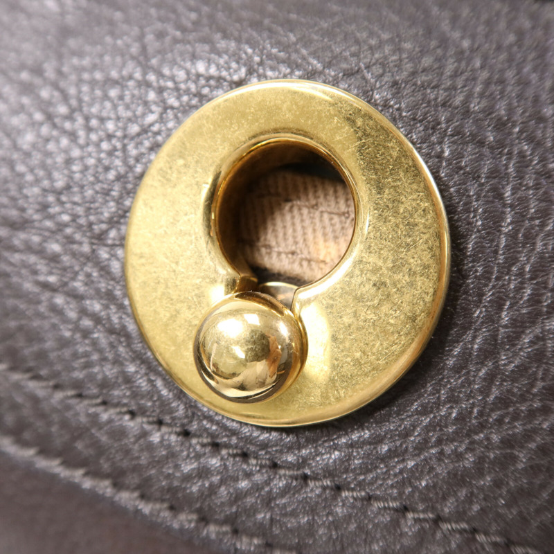 YVES SAINT LAURENT 牛皮皮革Muse金扣肩背袋-6