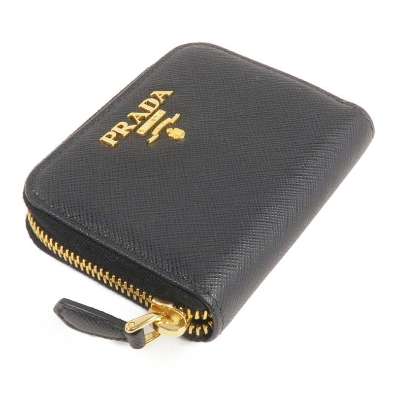 PRADA Saffiano皮革Coin Case金扣零錢包-3