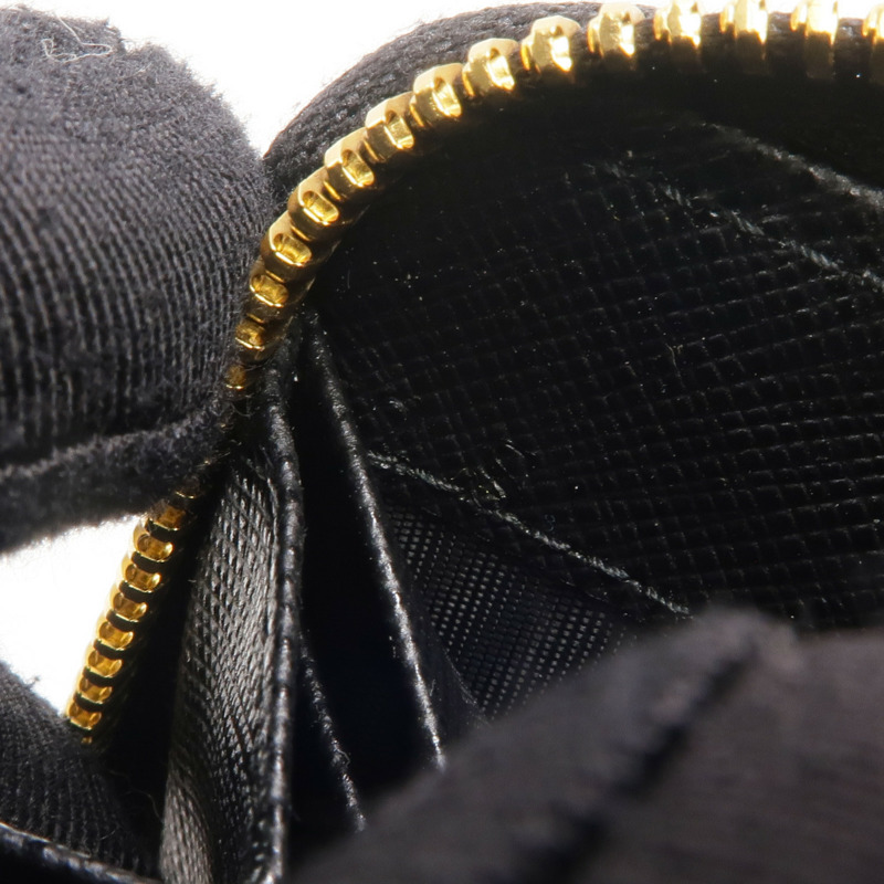 PRADA Saffiano皮革Coin Case金扣零錢包-7