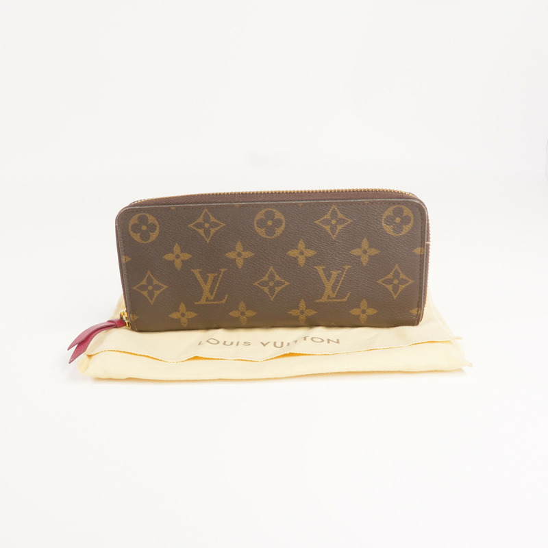 LOUIS VUITTON Monogram Clemence Wallet金扣長錢包-8