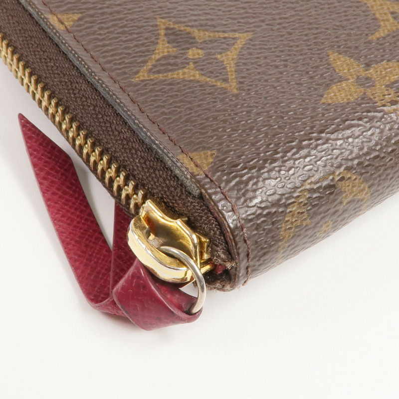LOUIS VUITTON Monogram Clemence Wallet金扣長錢包-11