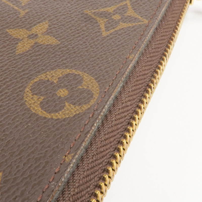 LOUIS VUITTON Monogram Clemence Wallet金扣長錢包-14